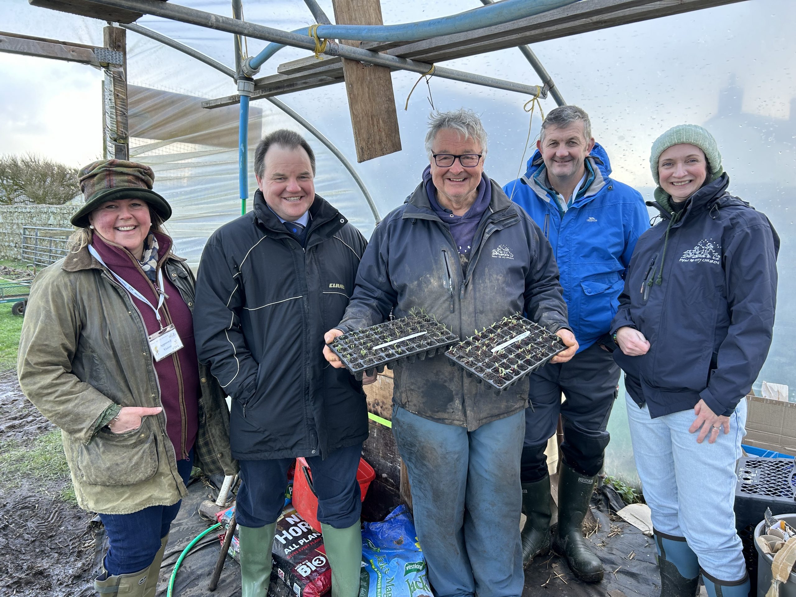 Farms for City Children Welcomes NFU Cymru to Lower Treginnis