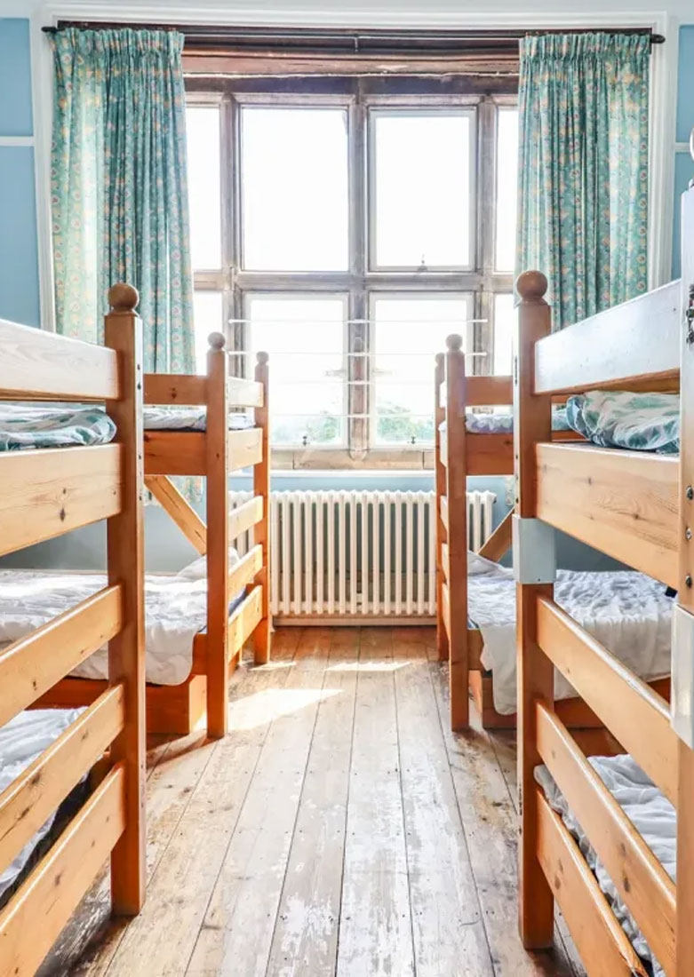 Nethercott House farm dormitory with bunkbeds